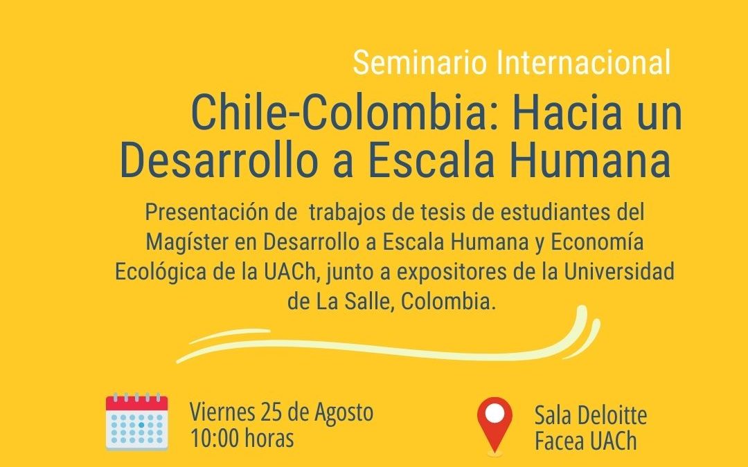 Seminario internacional: Chile y Colombia: Hacia un Desarrollo a Escala Humana